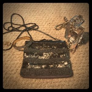 Bead and sequin evening bag